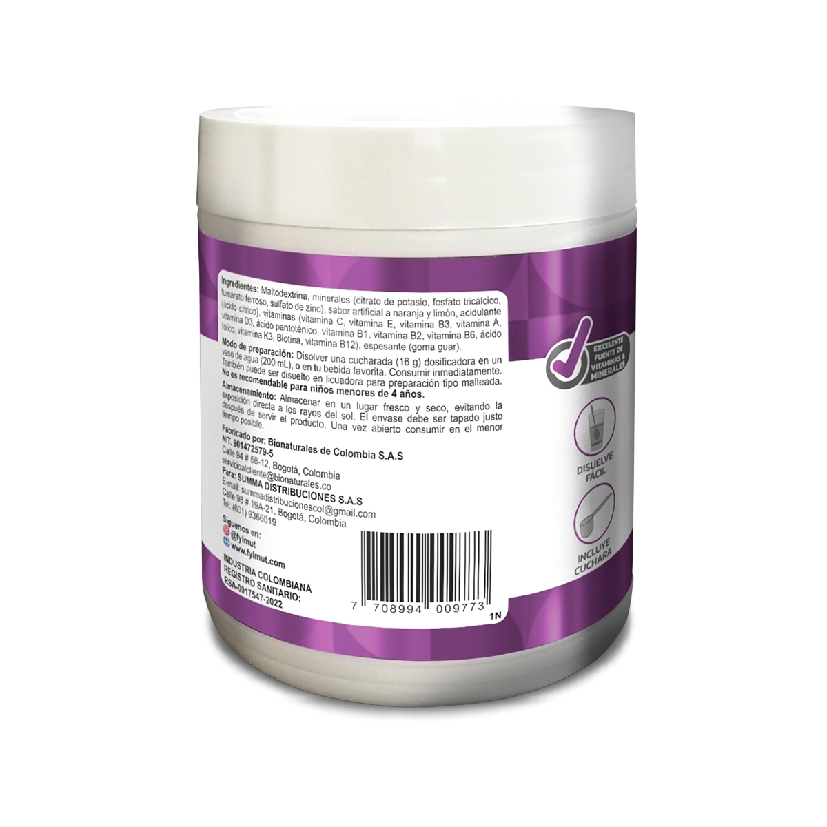Citrato de potasio – Fylmut® 450g