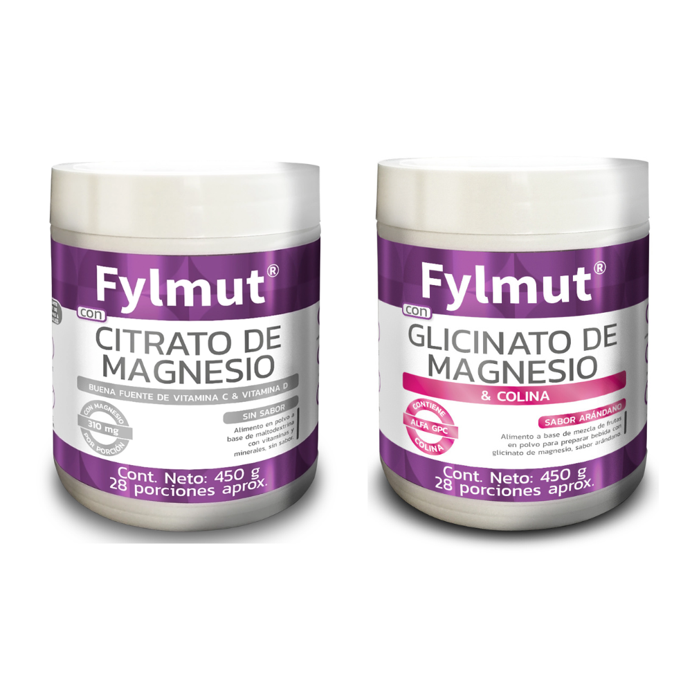 SET Citrato de magnesio + Glicinato de magnesio