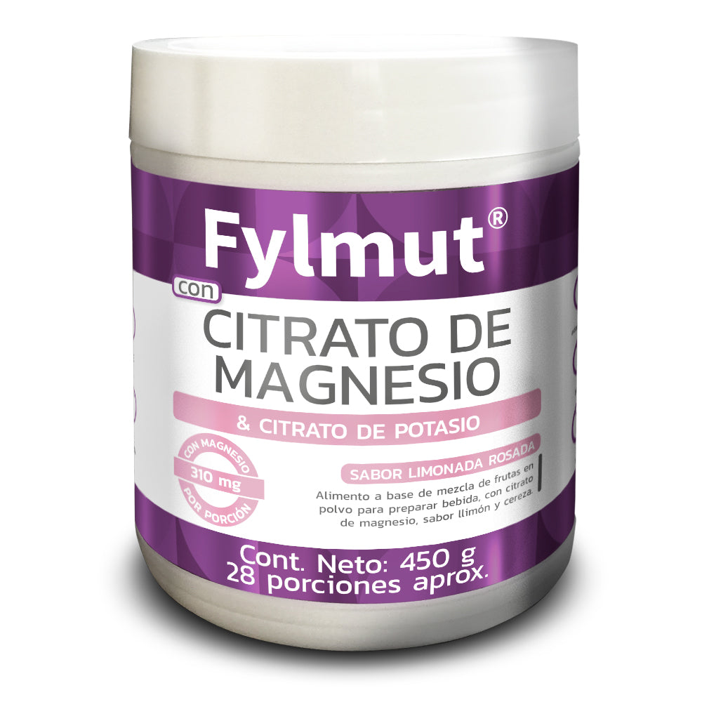 Citrato de magnesio limonada rosada Fylmut® 450g