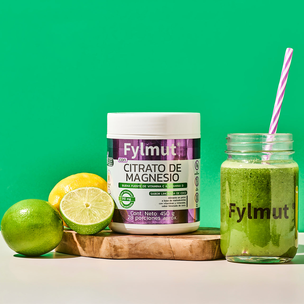 Citrato de magnesio limonada de coco Fylmut® 450g