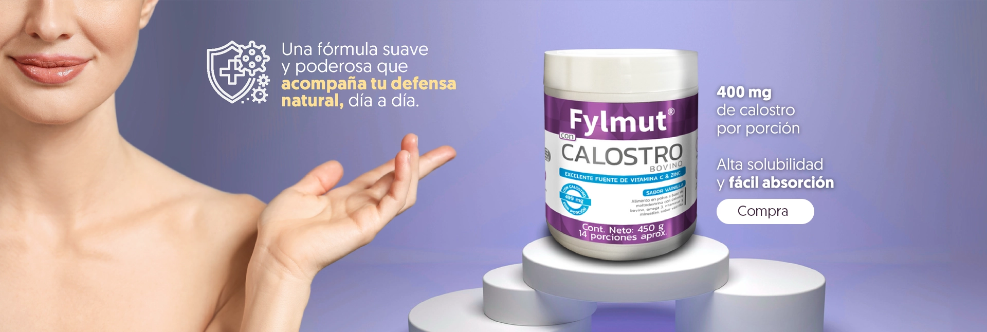 Banner promocional calostro